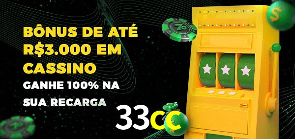 33cc melhor bônus de depósito